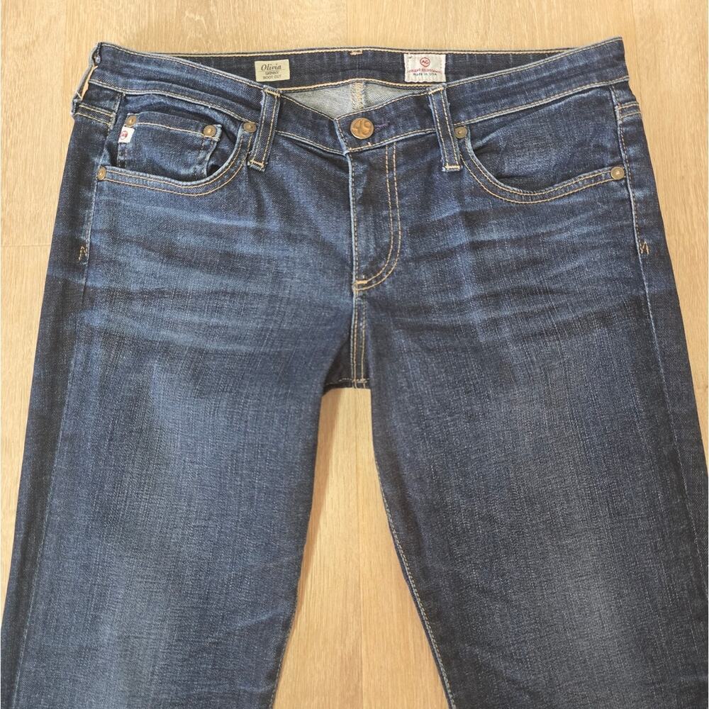 AG The Olivia Skinny Bootcut Jeans Medium Wash Denim Size 29R - Picture 4 of 8